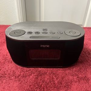 iHome Digital Alarm Clock with Wireless and USB Charging